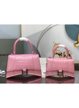 Balenciaga Replica Women's Hourglass S top handle bag Pink